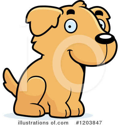 Puppy Clipart #1203847 by Cory Thoman