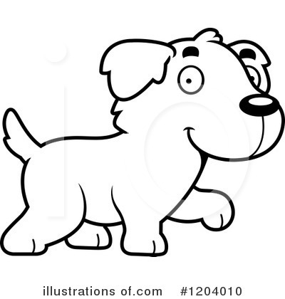 Golden Retriever Clipart #1204010 by Cory Thoman