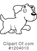 Golden Retriever Clipart #1204010 by Cory Thoman