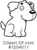 Golden Retriever Clipart #1204011 by Cory Thoman