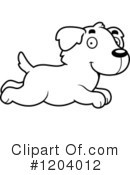 Golden Retriever Clipart #1204012 by Cory Thoman