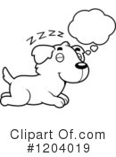 Golden Retriever Clipart #1204019 by Cory Thoman