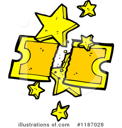 Royalty-Free (RF) Golden Ticket Clipart Illustration by lineartestpilot - Stock Sample #1187028