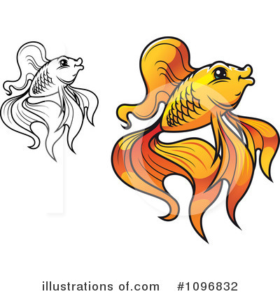 Goldfish Clipart #1096832 by Vector Tradition SM