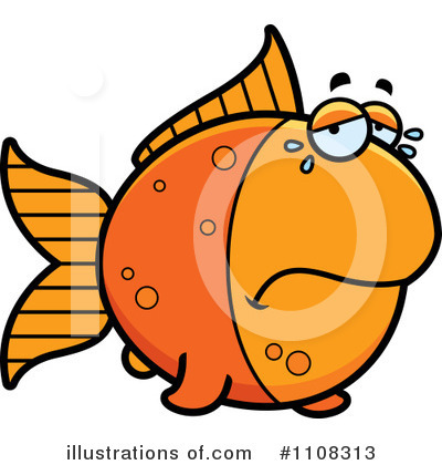 Royalty-Free (RF) Goldfish Clipart Illustration by Cory Thoman - Stock Sample #1108313