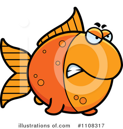 Royalty-Free (RF) Goldfish Clipart Illustration by Cory Thoman - Stock Sample #1108317