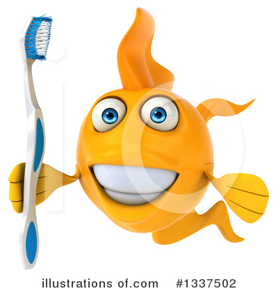 Royalty-Free (RF) Goldfish Clipart Illustration by Julos - Stock Sample #1337502