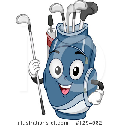 Royalty-Free (RF) Golf Bag Clipart Illustration by BNP Design Studio - Stock Sample #1294582