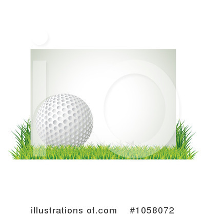 Royalty-Free (RF) Golf Ball Clipart Illustration by MilsiArt - Stock Sample #1058072