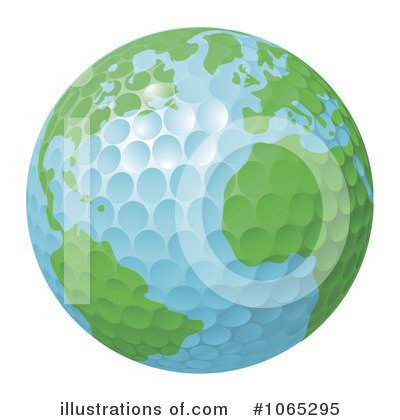 Royalty-Free (RF) Golf Ball Clipart Illustration by AtStockIllustration - Stock Sample #1065295