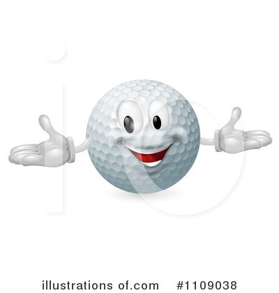 Royalty-Free (RF) Golf Ball Clipart Illustration by AtStockIllustration - Stock Sample #1109038