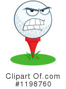 Golf Ball Clipart #1198760 by Hit Toon