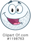 Golf Ball Clipart #1198763 by Hit Toon