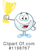 Golf Ball Clipart #1198767 by Hit Toon