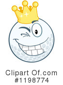 Golf Ball Clipart #1198774 by Hit Toon