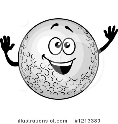 Royalty-Free (RF) Golf Ball Clipart Illustration by Vector Tradition SM - Stock Sample #1213389