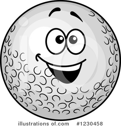 Royalty-Free (RF) Golf Ball Clipart Illustration by Vector Tradition SM - Stock Sample #1230458
