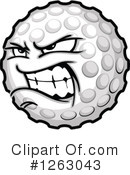 Golf Ball Clipart #1263043 by Chromaco