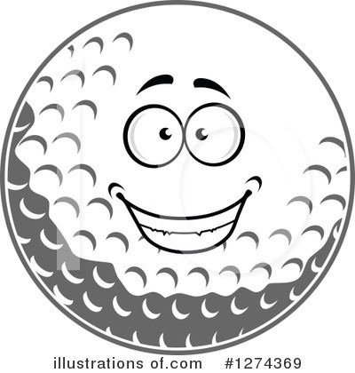 Royalty-Free (RF) Golf Ball Clipart Illustration by Vector Tradition SM - Stock Sample #1274369