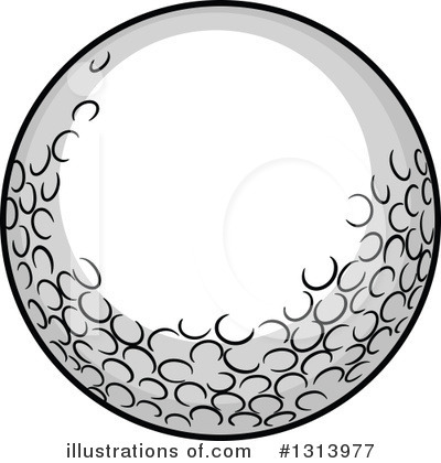 Royalty-Free (RF) Golf Ball Clipart Illustration by Vector Tradition SM - Stock Sample #1313977