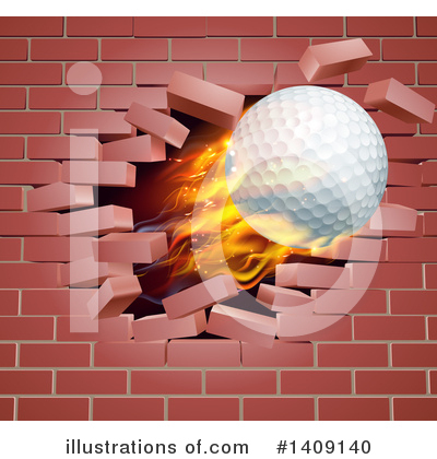 Royalty-Free (RF) Golf Ball Clipart Illustration by AtStockIllustration - Stock Sample #1409140