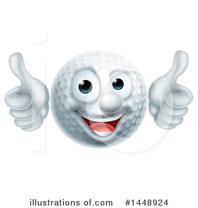 Royalty-Free (RF) Golf Ball Clipart Illustration by AtStockIllustration - Stock Sample #1448924