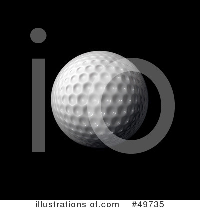 Royalty-Free (RF) Golf Ball Clipart Illustration by Arena Creative - Stock Sample #49735