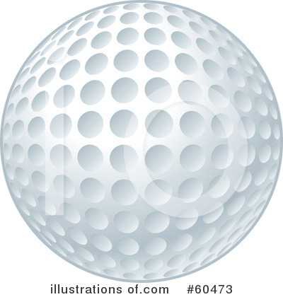 Royalty-Free (RF) Golf Ball Clipart Illustration by John Schwegel - Stock Sample #60473