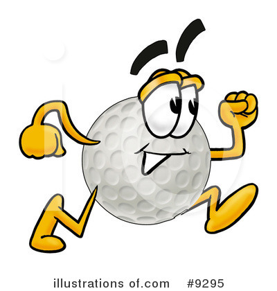 Royalty-Free (RF) Golf Ball Clipart Illustration by Mascot Junction - Stock Sample #9295