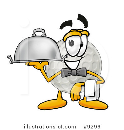 Royalty-Free (RF) Golf Ball Clipart Illustration by Mascot Junction - Stock Sample #9296
