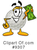 Golf Ball Clipart #9307 by Mascot Junction