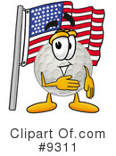 Golf Ball Clipart #9311 by Mascot Junction