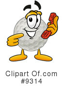 Golf Ball Clipart #9314 by Mascot Junction