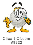 Golf Ball Clipart #9322 by Mascot Junction
