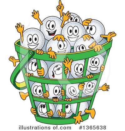 Royalty-Free (RF) Golf Ball Sports Mascot Clipart Illustration by Mascot Junction - Stock Sample #1365638
