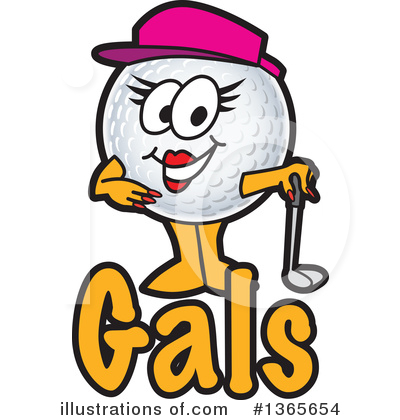 Royalty-Free (RF) Golf Ball Sports Mascot Clipart Illustration by Mascot Junction - Stock Sample #1365654