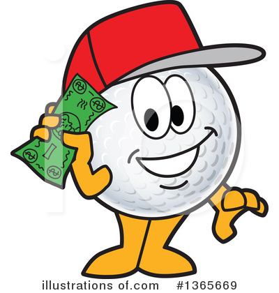 Royalty-Free (RF) Golf Ball Sports Mascot Clipart Illustration by Mascot Junction - Stock Sample #1365669