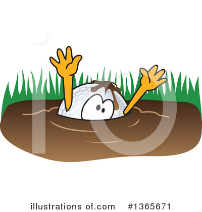Royalty-Free (RF) Golf Ball Sports Mascot Clipart Illustration by Mascot Junction - Stock Sample #1365671