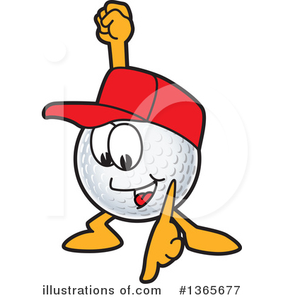 Royalty-Free (RF) Golf Ball Sports Mascot Clipart Illustration by Mascot Junction - Stock Sample #1365677