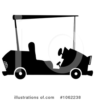 Royalty-Free (RF) Golf Cart Clipart Illustration by Hit Toon - Stock Sample #1062238