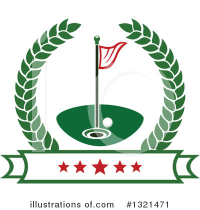 Royalty-Free (RF) Golf Clipart Illustration by Vector Tradition SM - Stock Sample #1321471