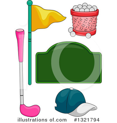 Royalty-Free (RF) Golf Clipart Illustration by BNP Design Studio - Stock Sample #1321794