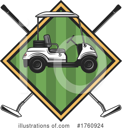 Golf Cart Clipart #1760924 by Vector Tradition SM