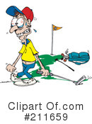 Golf Clipart #211659 by Dennis Holmes Designs