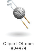 Golf Clipart #34474 by AtStockIllustration