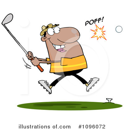 Royalty-Free (RF) Golfer Clipart Illustration by Hit Toon - Stock Sample #1096072