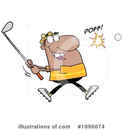 Royalty-Free (RF) Golfer Clipart Illustration by Hit Toon - Stock Sample #1096074