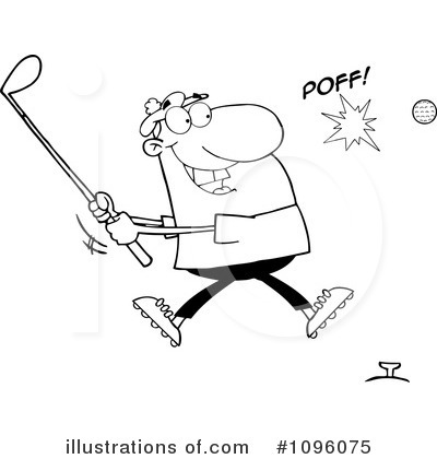 Golfer Clipart #1096075 by Hit Toon