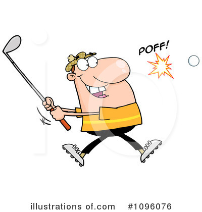 Royalty-Free (RF) Golfer Clipart Illustration by Hit Toon - Stock Sample #1096076