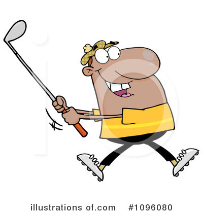 Golf Clubs Clipart #1096080 by Hit Toon
